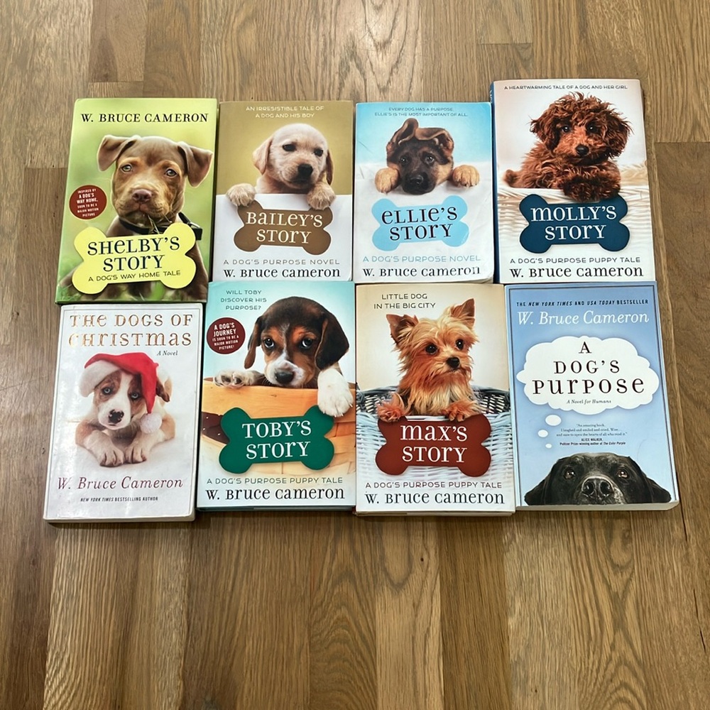 Lot of 8 Eight A Dog's Purpose Puppy Tale Books By W. Bruce Cameron